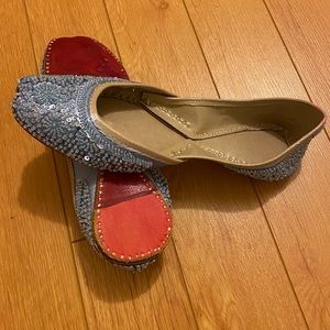 Beaded flats